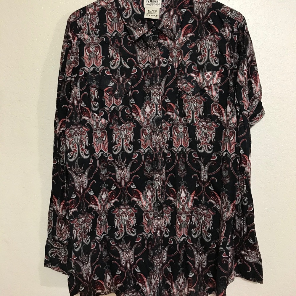 Paisley Print Button down